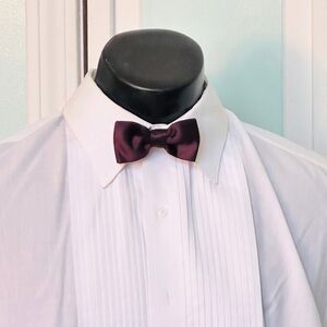 Wine Burgundy Maroon Wedding Tuxedo Pre Tied clip on Bow tie bowtie kids boys